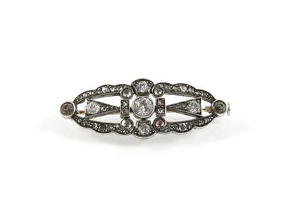 Diamantbrosche zus. ca. 1,15 ct - Jewellery