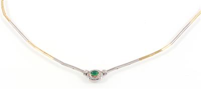 Brillant Smaragdcollier - Gioielli