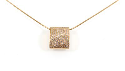 Brillantcollier zus. 1,26 ct - Klenoty