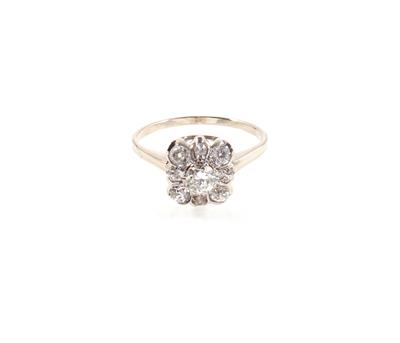 Diamantdamenring zus. ca. 1,00 ct - Jewellery