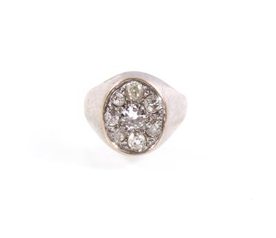 Altschliffdiamantring zus. ca. 1,70 ct - Schmuck