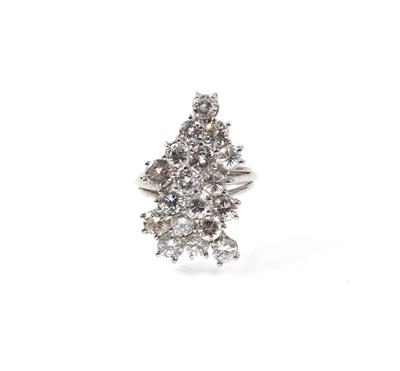 Brillantring zus. ca. 3 ct - Schmuck Abendauktion