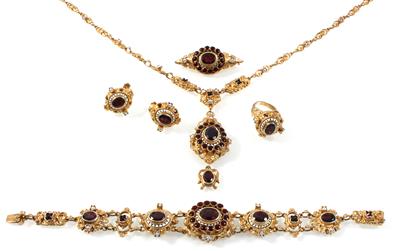 Granat Damenschmuckgarnitur - Jewellery