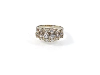 Altschliffbrillant, -diamantring zus. ca. 1,30 ct - Jewellery