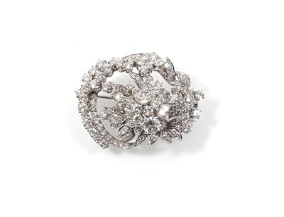Brillant Diamantbrosche zus. ca. 8 ct - Jewellery