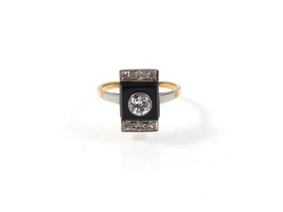 Brillant Onyxring - Schmuck Abendauktion