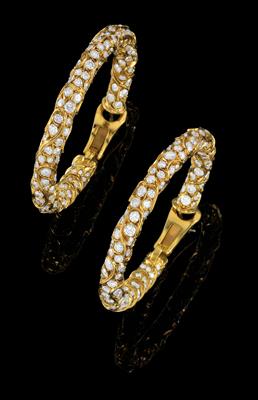 Bulgari Brillantcreolen zus. ca. 14 ct - Schmuck