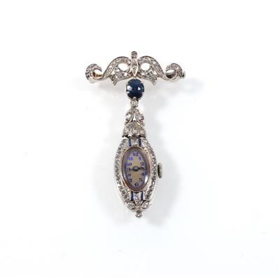 Diamantanhängeuhr mit Broschierungsteil - Jewellery