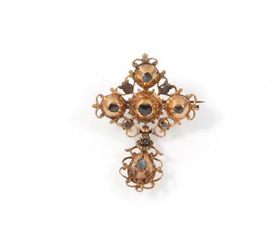 Diamantbrosche zus. ca.0,15 ct - Jewellery
