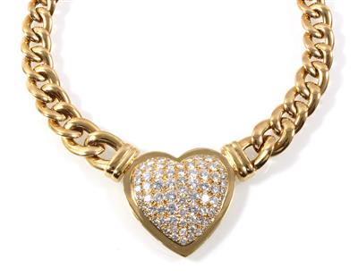 Brillantcollier zus. ca. 10,00 ct - Klenoty