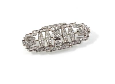 Diamantbrosche zus. ca. 3 ct - Erlesener Schmuck