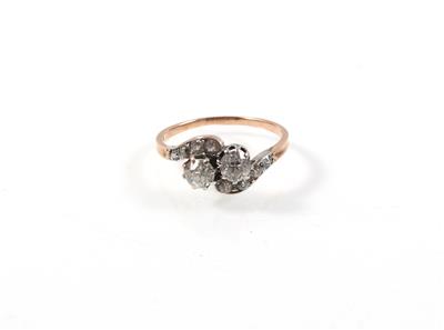 Diamantring zus. ca. 1 ct - Erlesener Schmuck