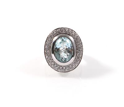 Brillant Aquamarinring - Erlesener Schmuck