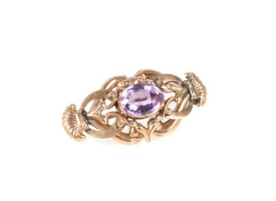 Amethystbrosche - Erlesener Schmuck