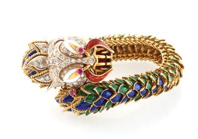 Brillant Rubinarmband Drache - Exquisite jewellery