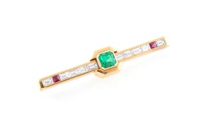 Diamant Farbstein Stabbrosche - Exquisite jewellery