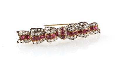 Diamant Rubinbrosche - Exquisite jewellery