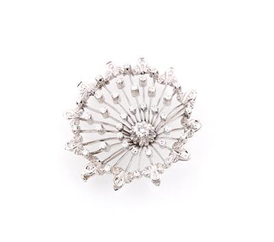 Diamantbrosche zus. ca. 1,60 ct - Exkluzivní šperky