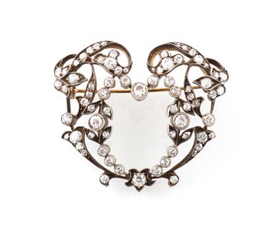 Diamantbrosche zus. ca.2,90 ct - Exquisite jewellery
