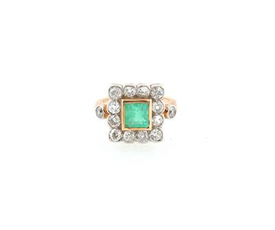 Altschliffdiamant Smaragdring - Exkluzivní šperky