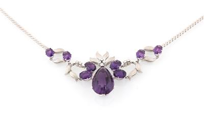 Brillant Amethyst Collier - Erlesener Schmuck