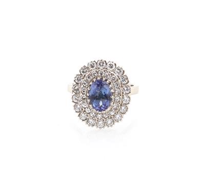 Diamant Tansanit Ring - Exkluzivní šperky