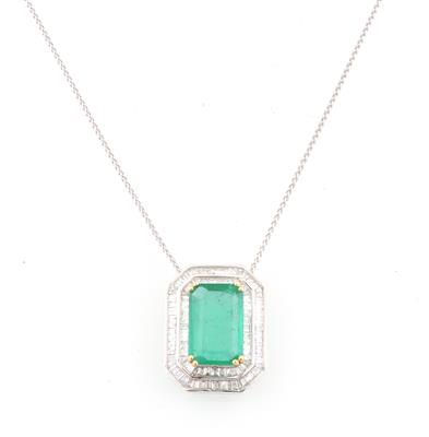 Diamant Smaragdanhänger - Exkluzivní šperky