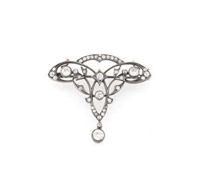 Altschliffdiamantanhänger zus. ca. 2 ct - Erlesener Schmuck