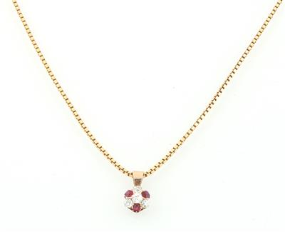 Diamant Rubinanhänger - Exquisite jewellery
