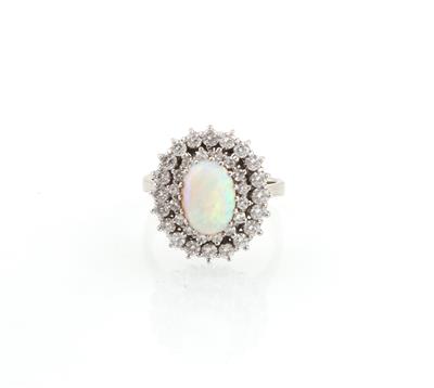 Diamant Opalring - Erlesener Schmuck