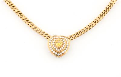 Brillant Saphir Collier - Erlesener Schmuck