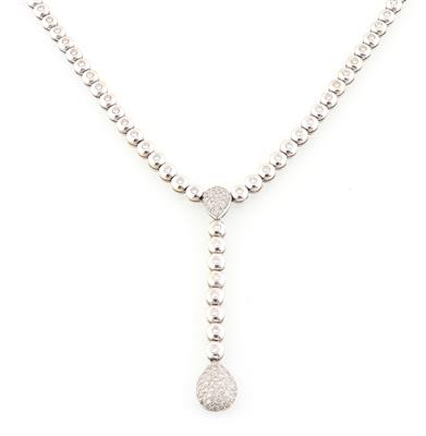 Brillant Collier zus. ca. 2,60 ct - Erlesener Schmuck