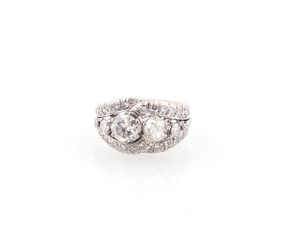 Cazzaniga Diamantring zus. ca. 2 ct - Erlesener Schmuck