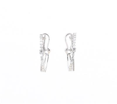 Diamantcreolen zus. ca.0,95 ct - Exquisite jewellery