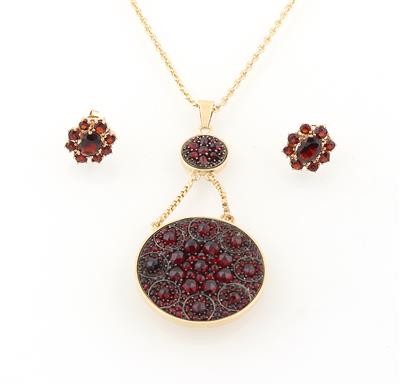 Granat Damenschmuck Garnitur - Exquisite jewellery