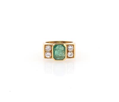 Brillant Smaragdring - Exquisite jewellery