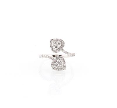 Brillantring zus. ca. 0,80 ct - Erlesener Schmuck