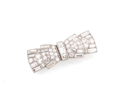 Diamantbrosche zus. ca.3,30 ct - Exkluzivní šperky