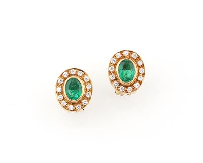 Brillant Smaragd Ohrclips - Exkluzivní šperky