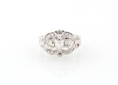 Altschliffdiamant Ring zus. ca. 1,30 ct - Erlesener Schmuck