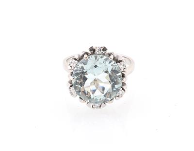 Aquamarinring ca. 4,80 ct - Exquisite jewellery