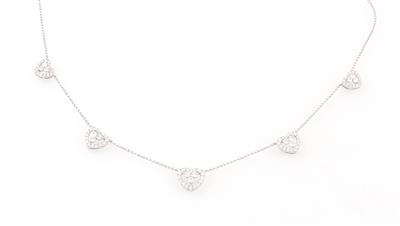 Brillantcollier zus. ca.1,70 ct - Erlesener Schmuck