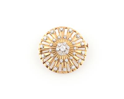 Brillantbrosche zus. ca. 3 ct - Saisonabschlussauktion Schmuck