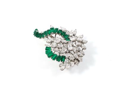 Diamantbrosche zus. ca. 6,50 ct - Exquisite jewellery