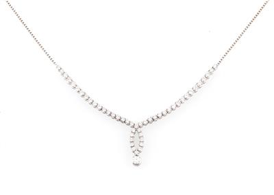 Brillant Collier zus. ca. 1,80 ct - Erlesener Schmuck