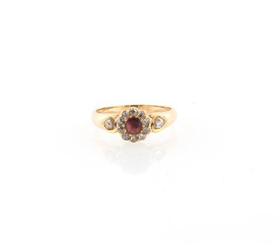 Diamant Rubin Ring - Erlesener Schmuck