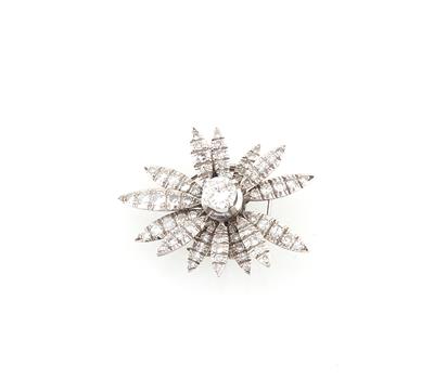 Diamantbrosche zus. ca. 1,50 ct - Erlesener Schmuck