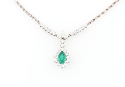 Diamantcollier zus. ca. 3,40 ct - Exquisite jewellery