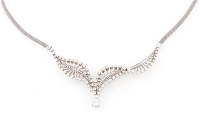 Diamantcollier zus. ca. 6,20 ct - Exquisite jewellery