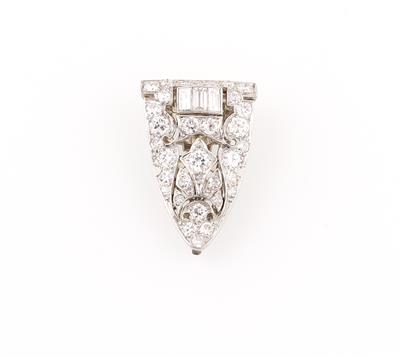 Diamantclip zus. ca. 1,70 ct - Exquisite jewellery